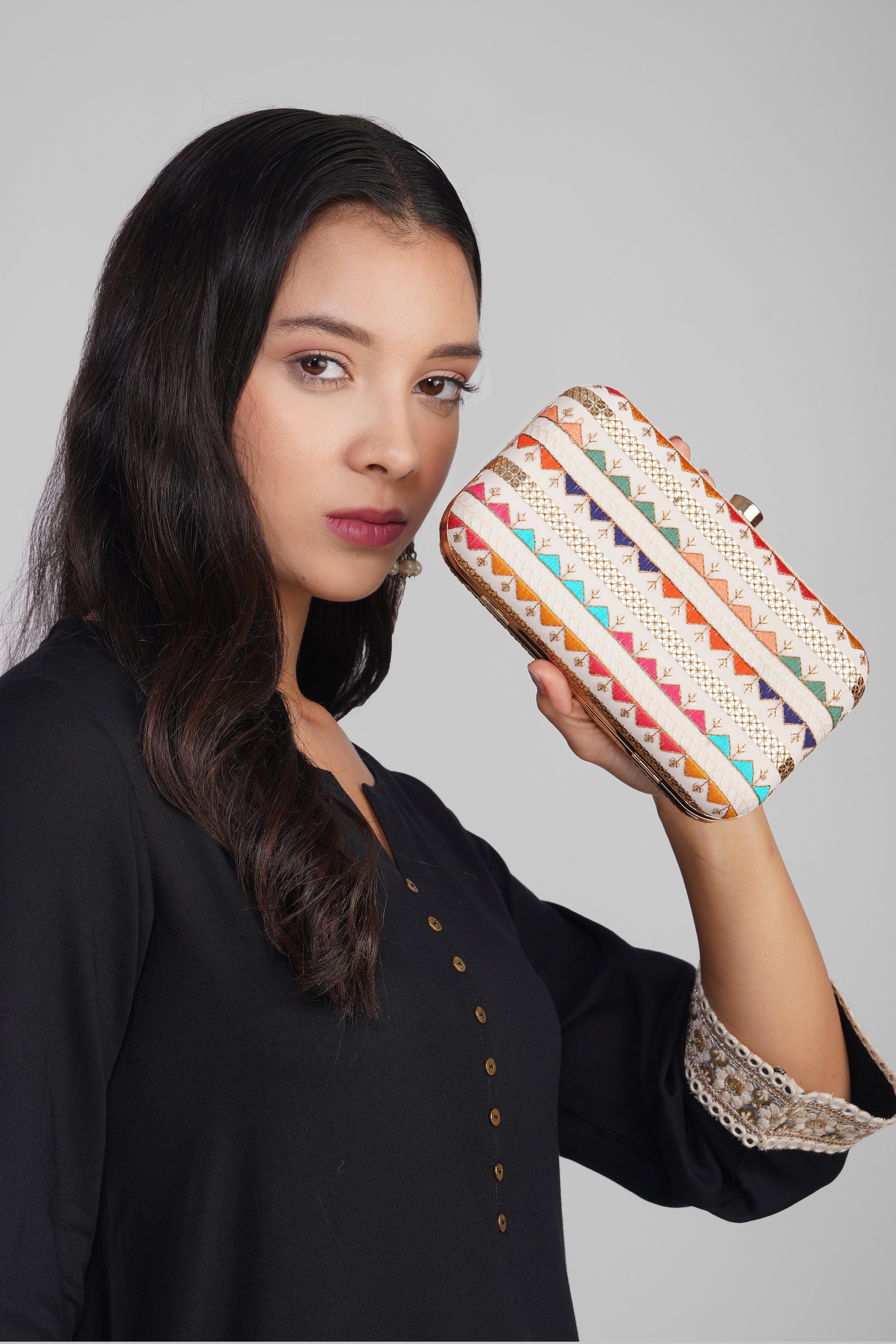 Nice-G Rainbow Clutch: Stunning Colorful Clutches