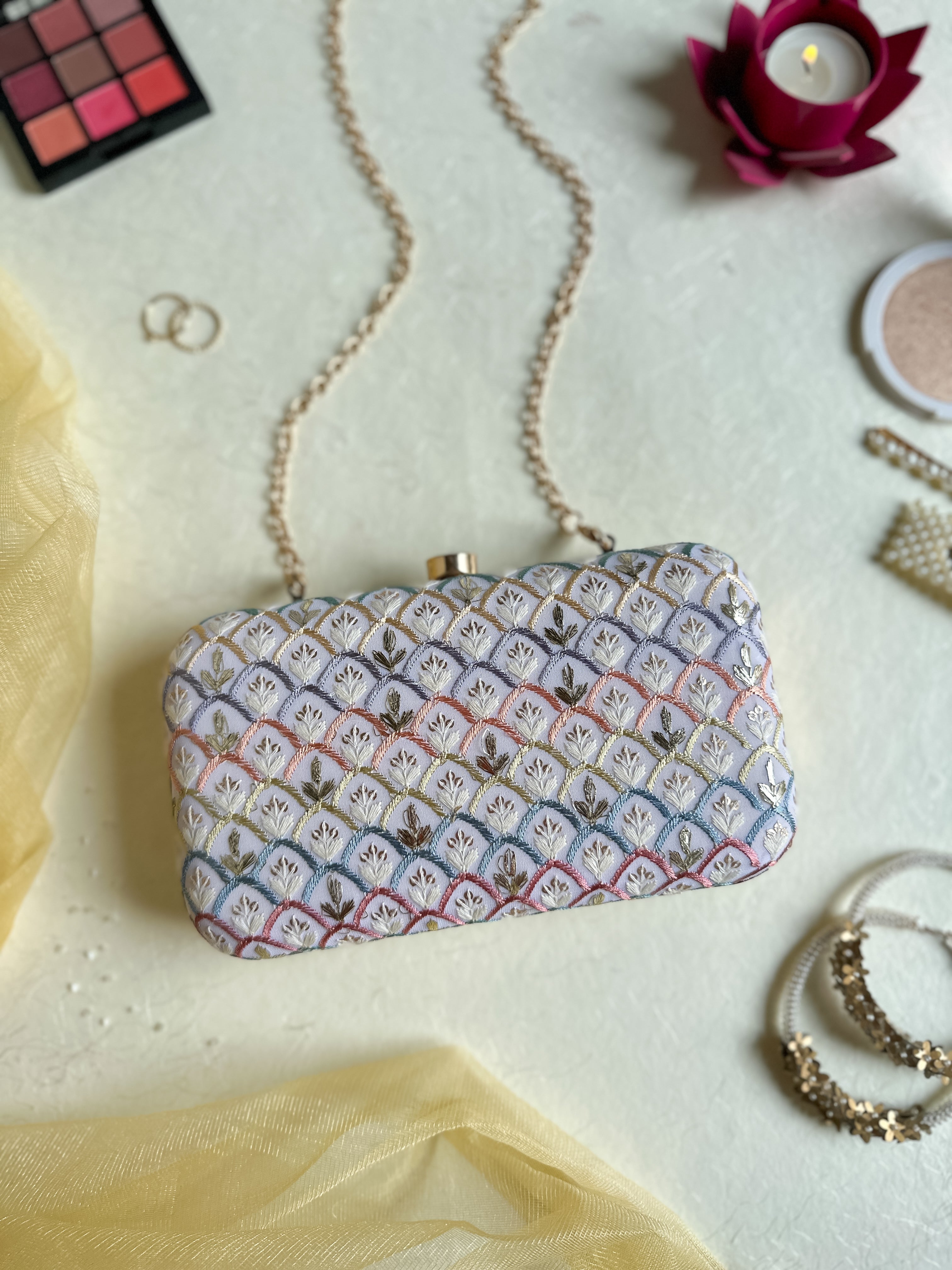 Nice-G's Lavender Lush Clutch: A Stylish Essential