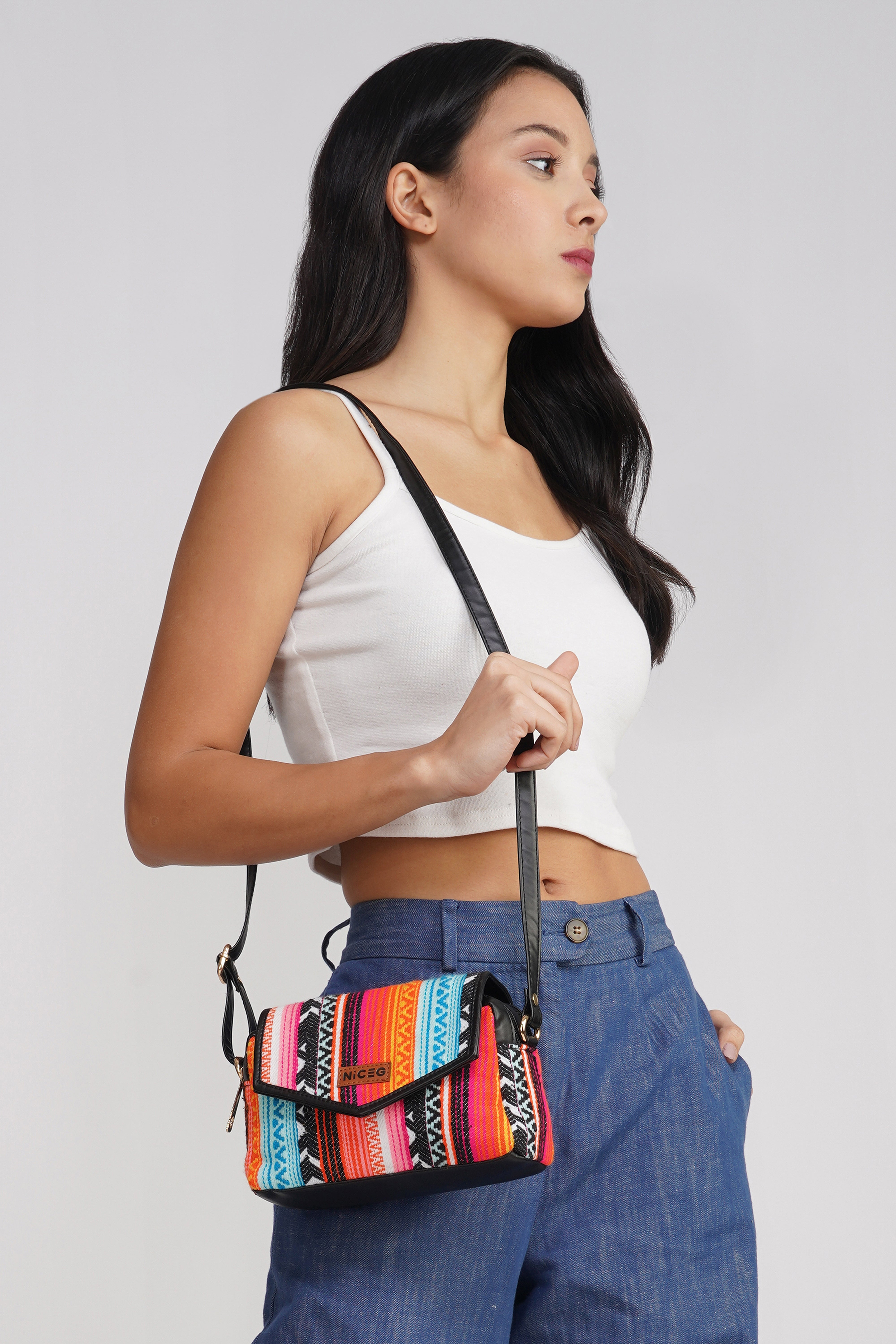 NiceG Color Sync Sling Bags For Women & Girls