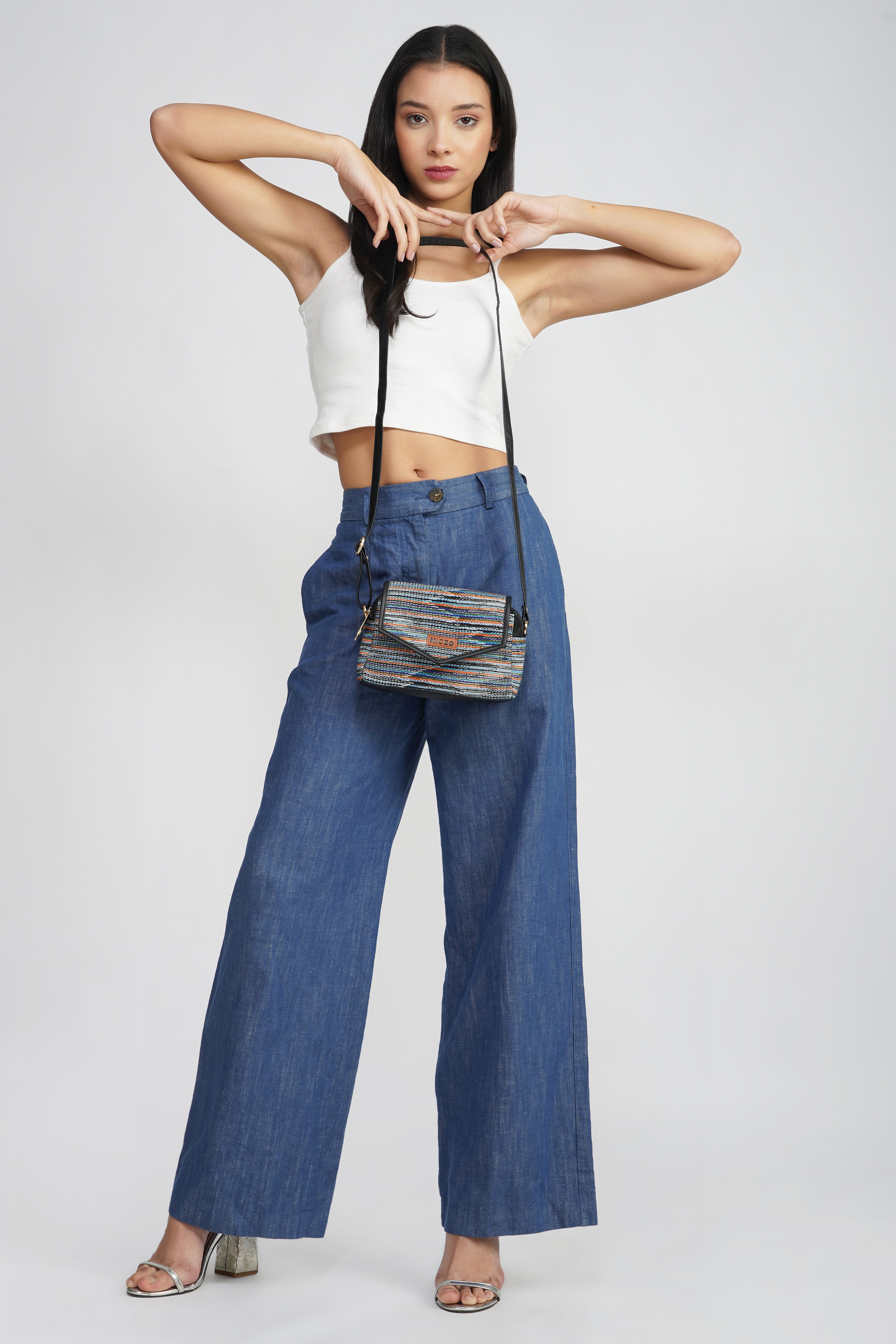 NiceG Verdant Duo Tone Sling Bags For Women & Girls