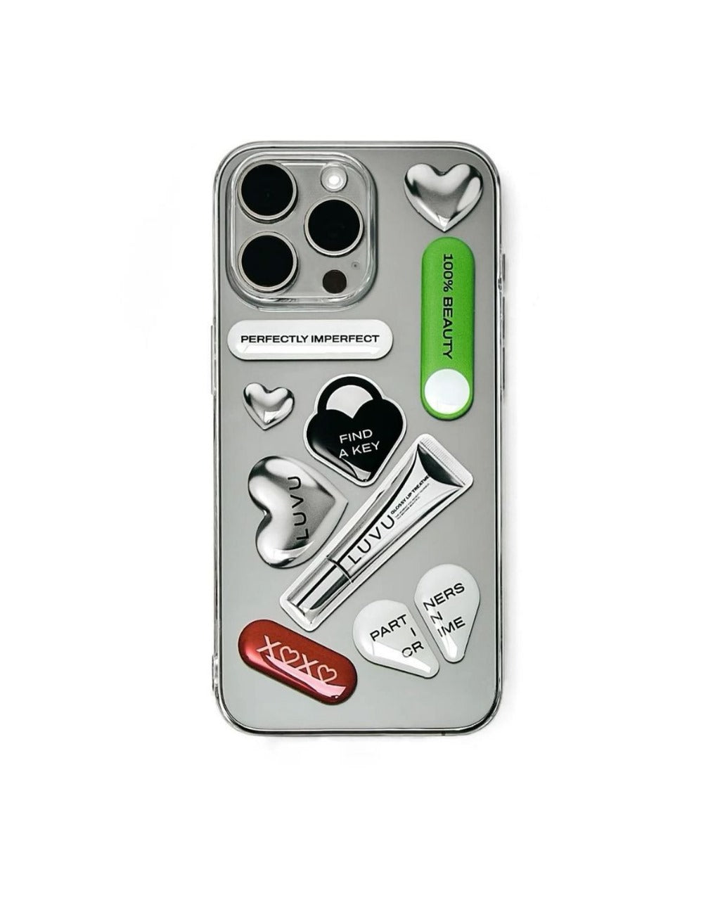 Love Note Charm Set – 3D Dome Phone Stickers