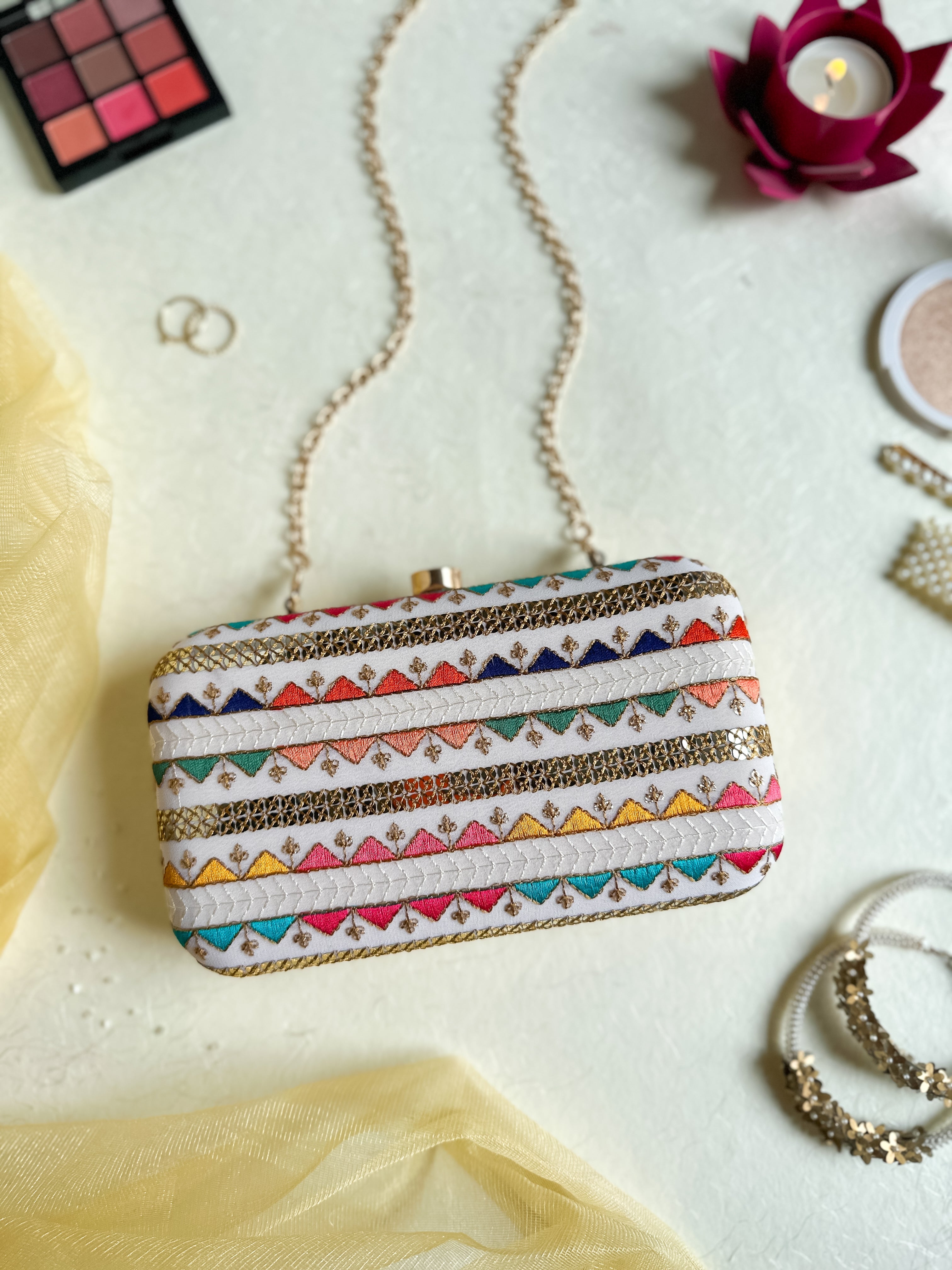 Nice-G Rainbow Clutch: Stunning Colorful Clutches