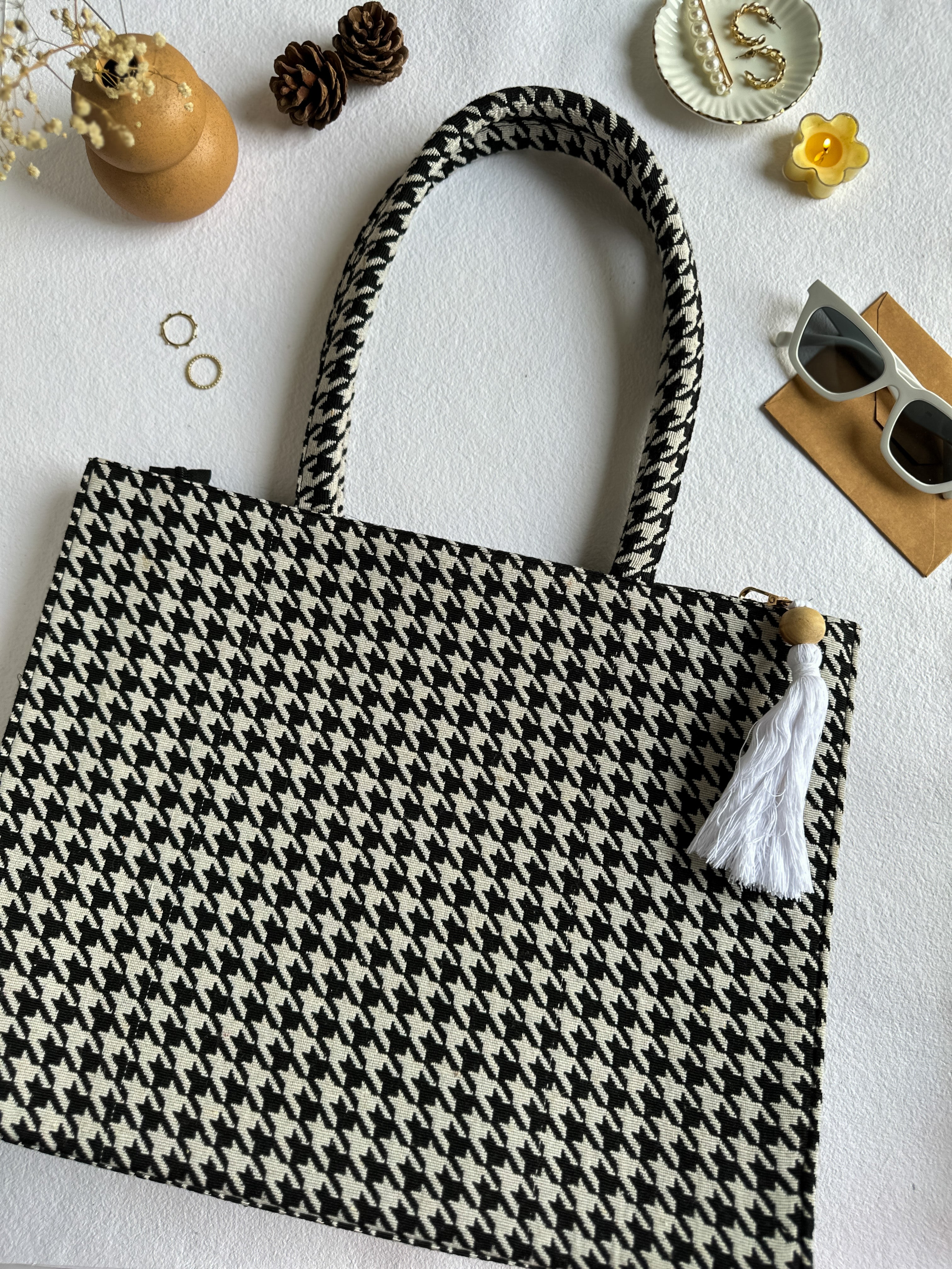 NiceG Monochrome Box Bag (Large)