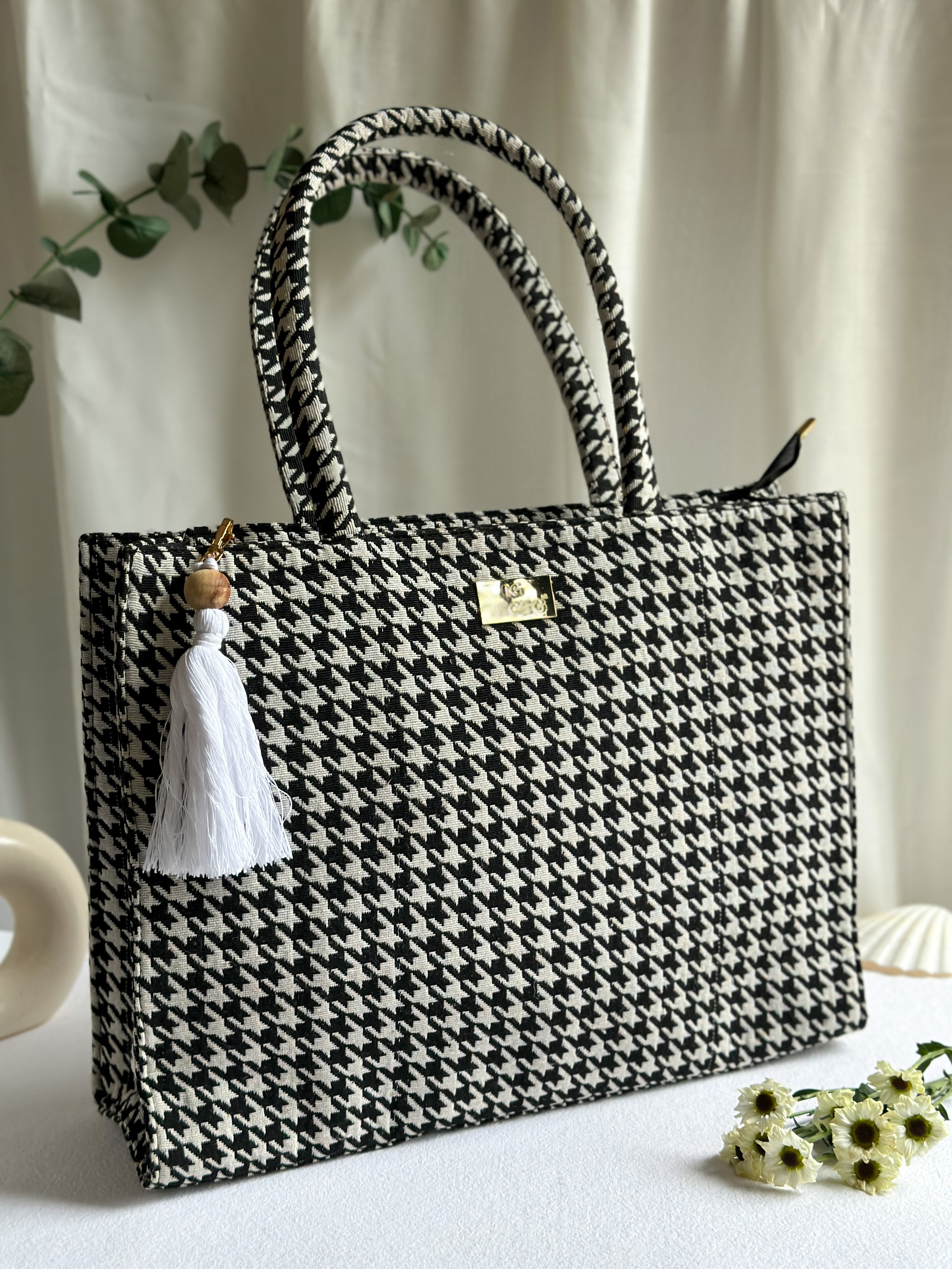 NiceG Monochrome Box Bag (Large)