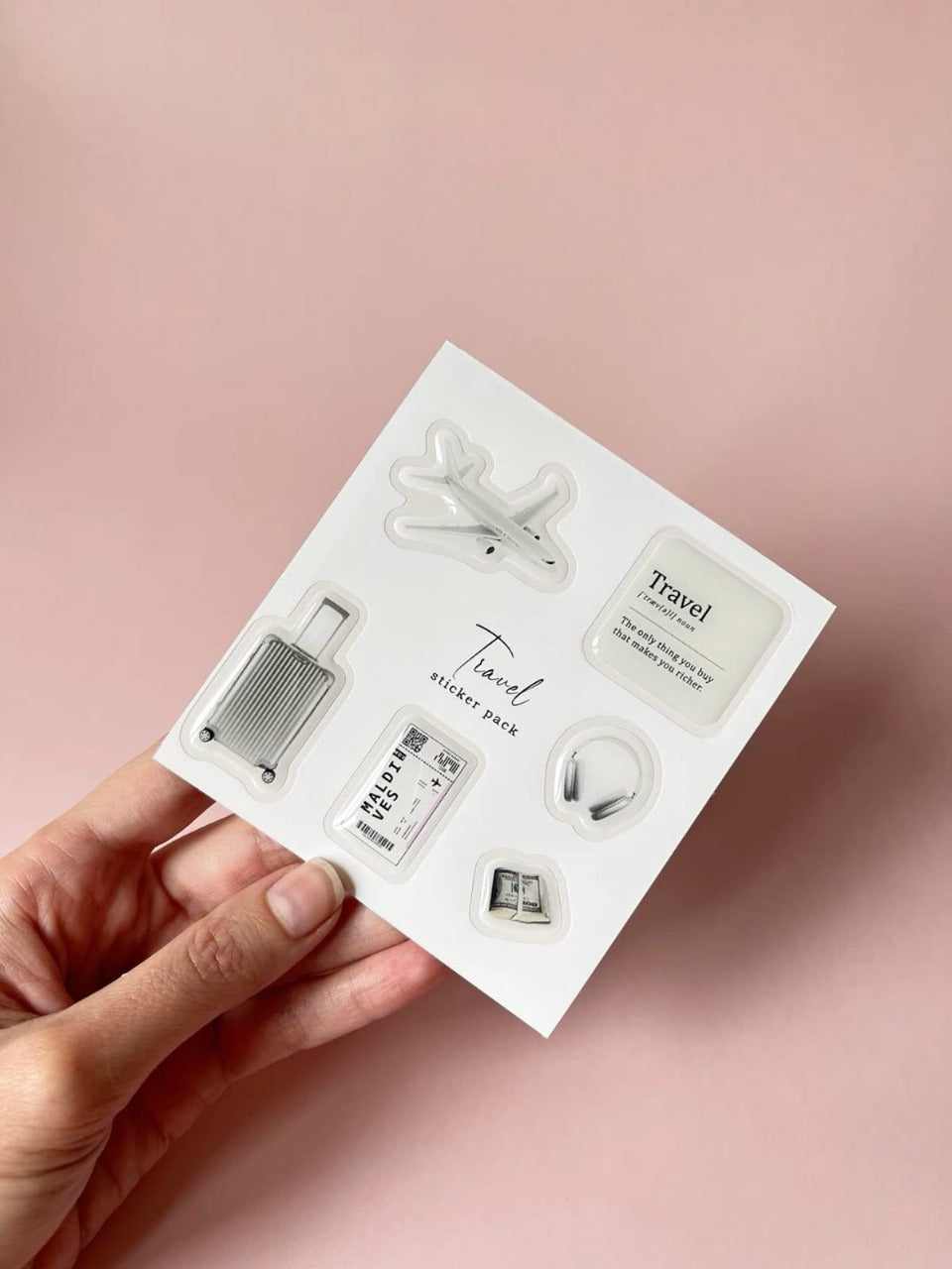 Travel Charm Set – 3D Dome Phone Stickers