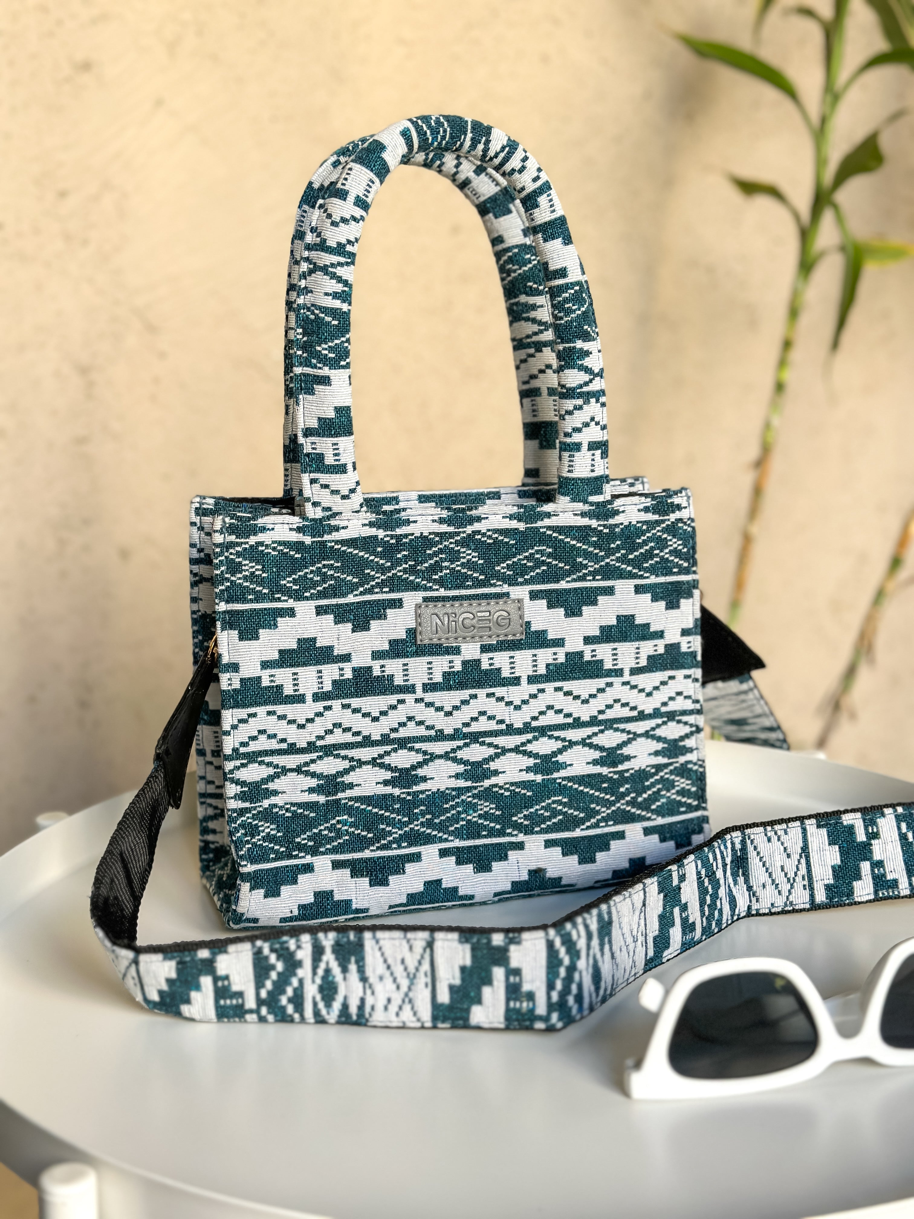 NiceG Blue Bliss Box Bag (Small)