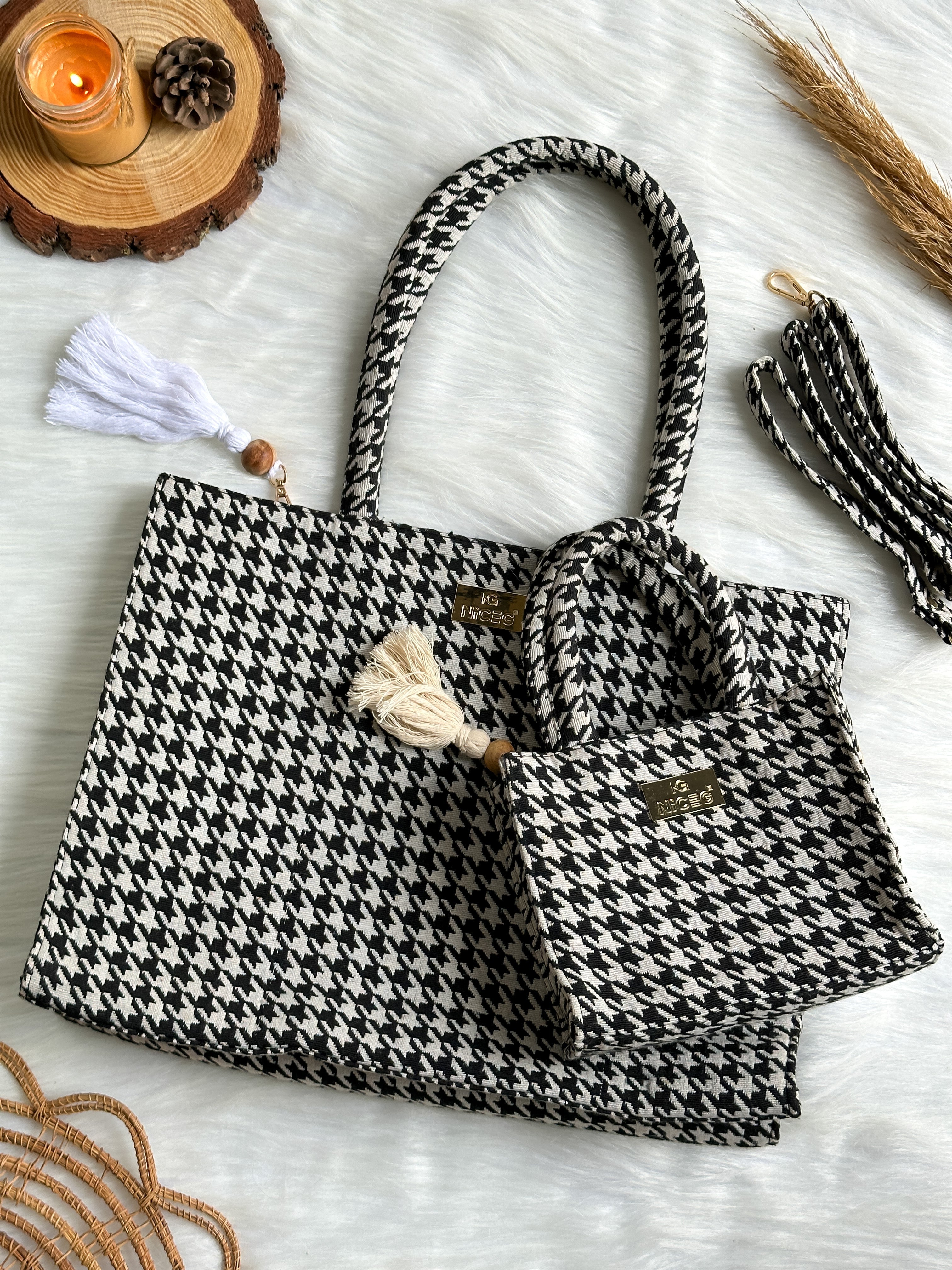 NiceG Monochrome Box Bag (Combo)