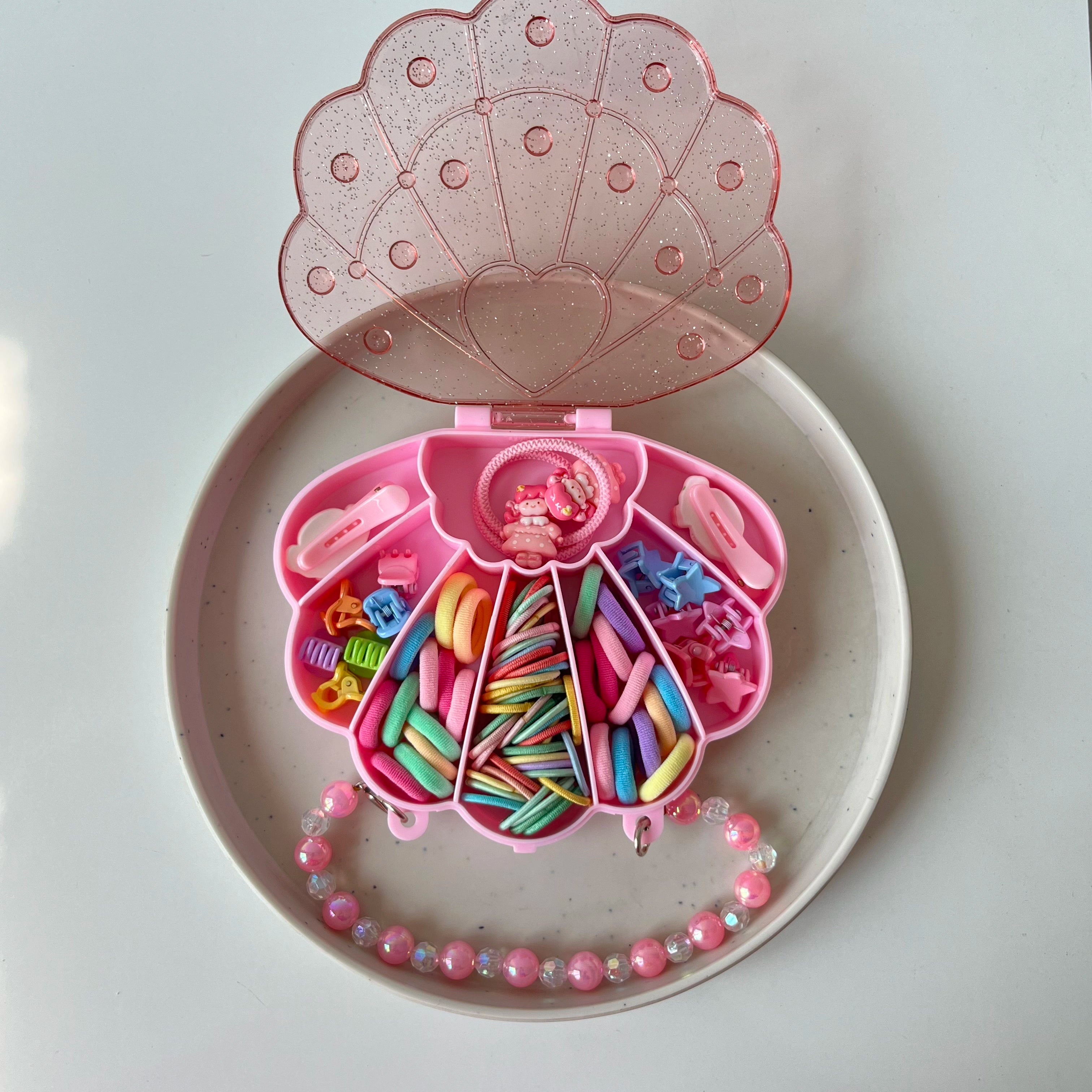 Princess Shell Hair Accessories Kit – Pink