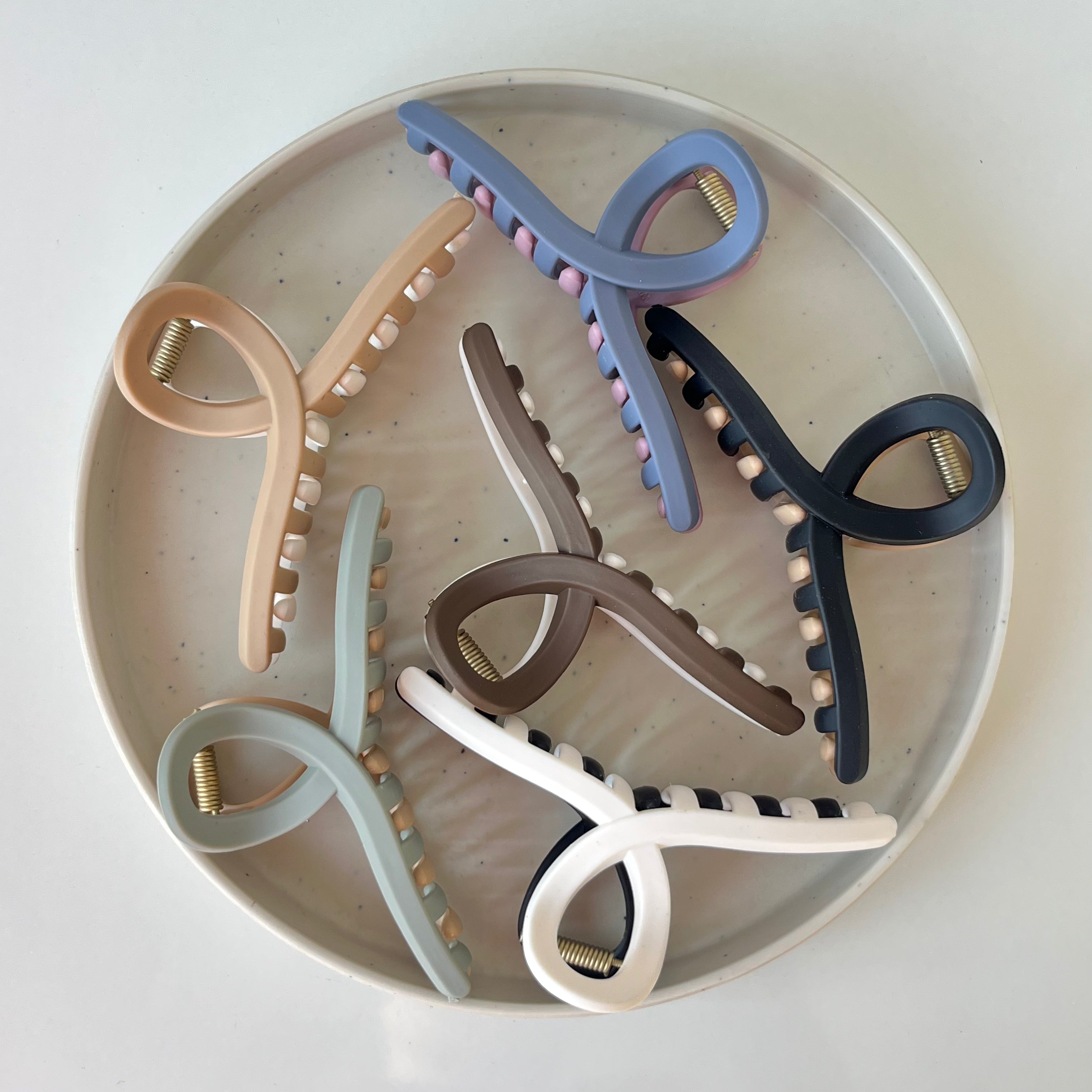 Duo Matte Loop – Large Hair Claw (Vault Set of 6)