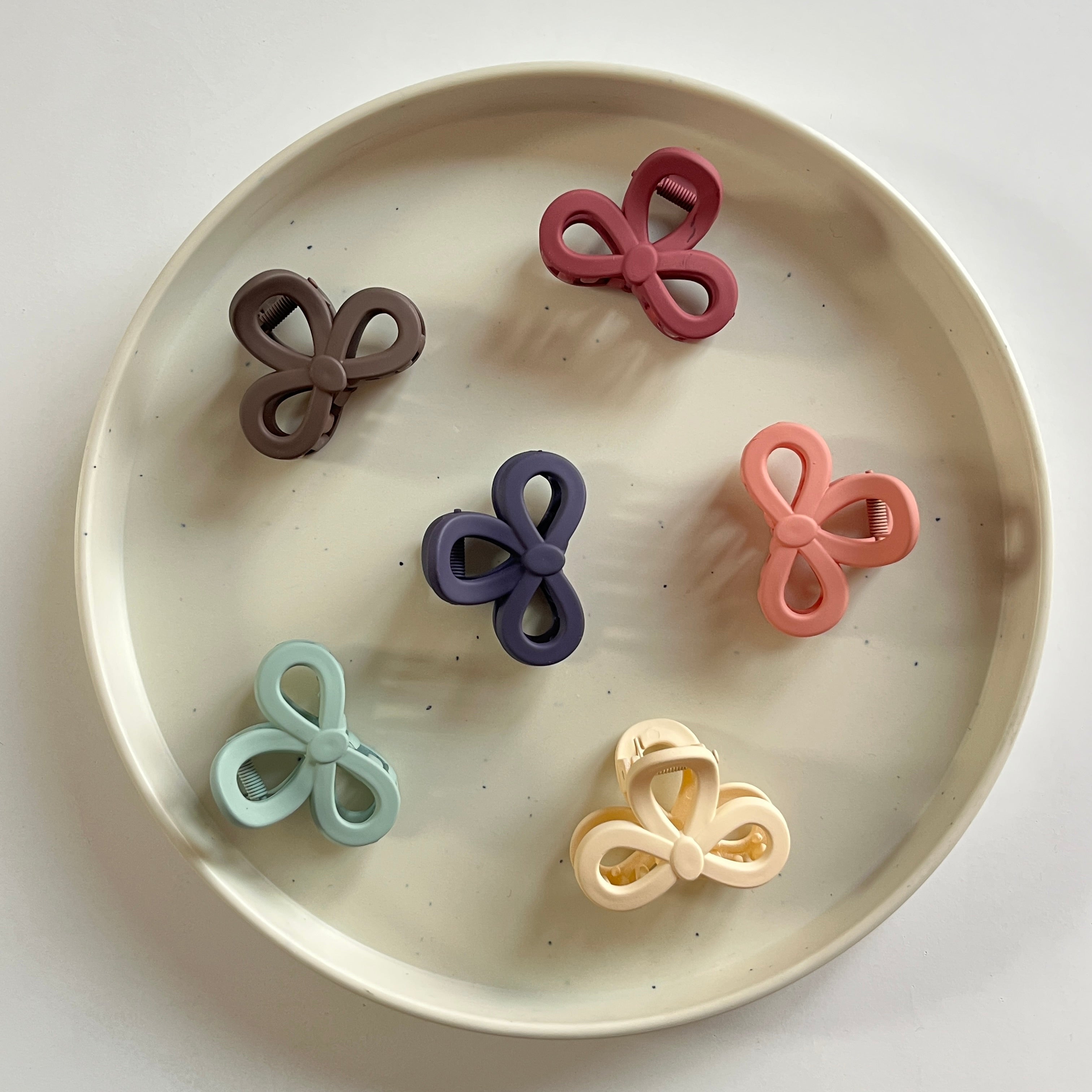 Bow Hair Claw Set (6 Pcs)