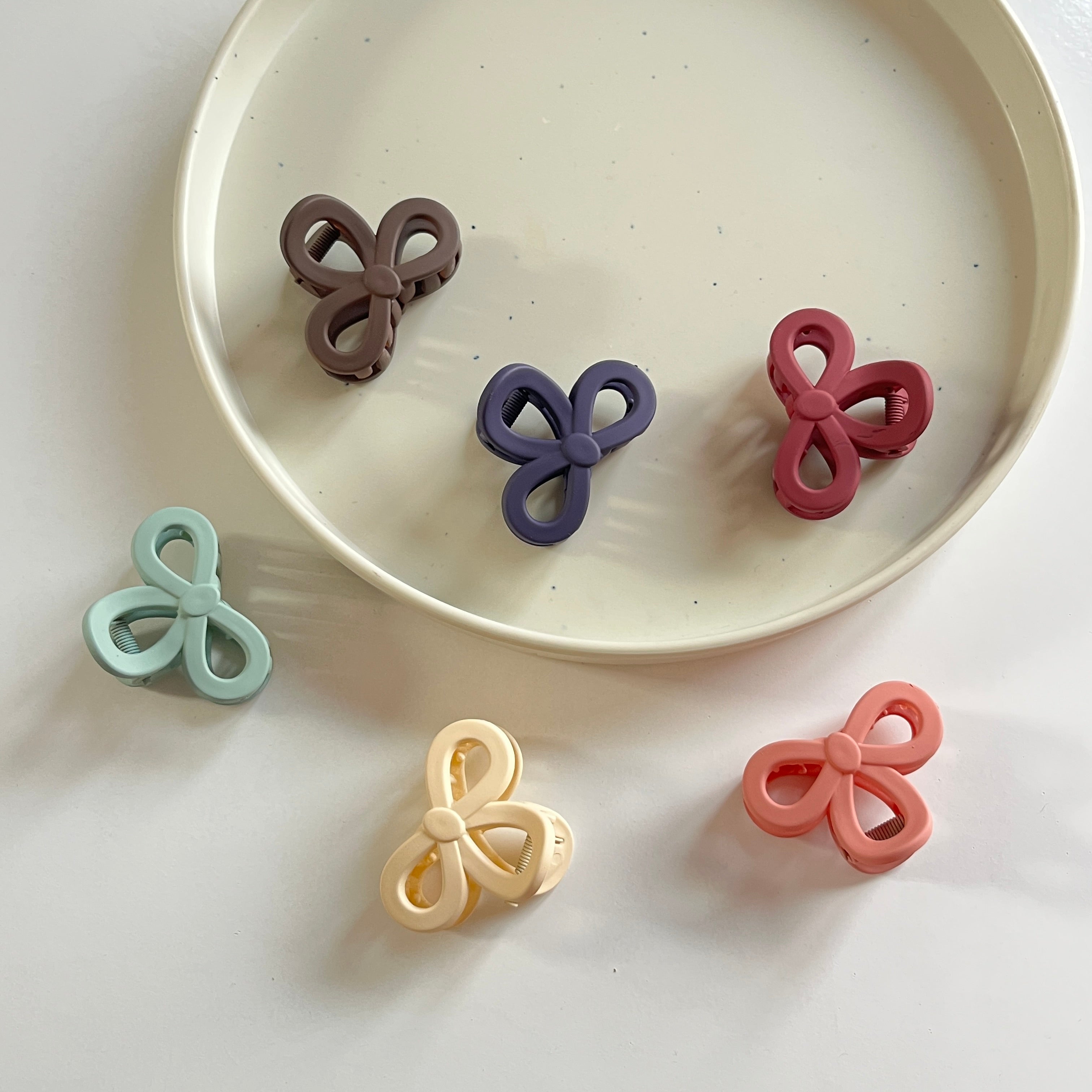 Bow Hair Claw Set (6 Pcs)