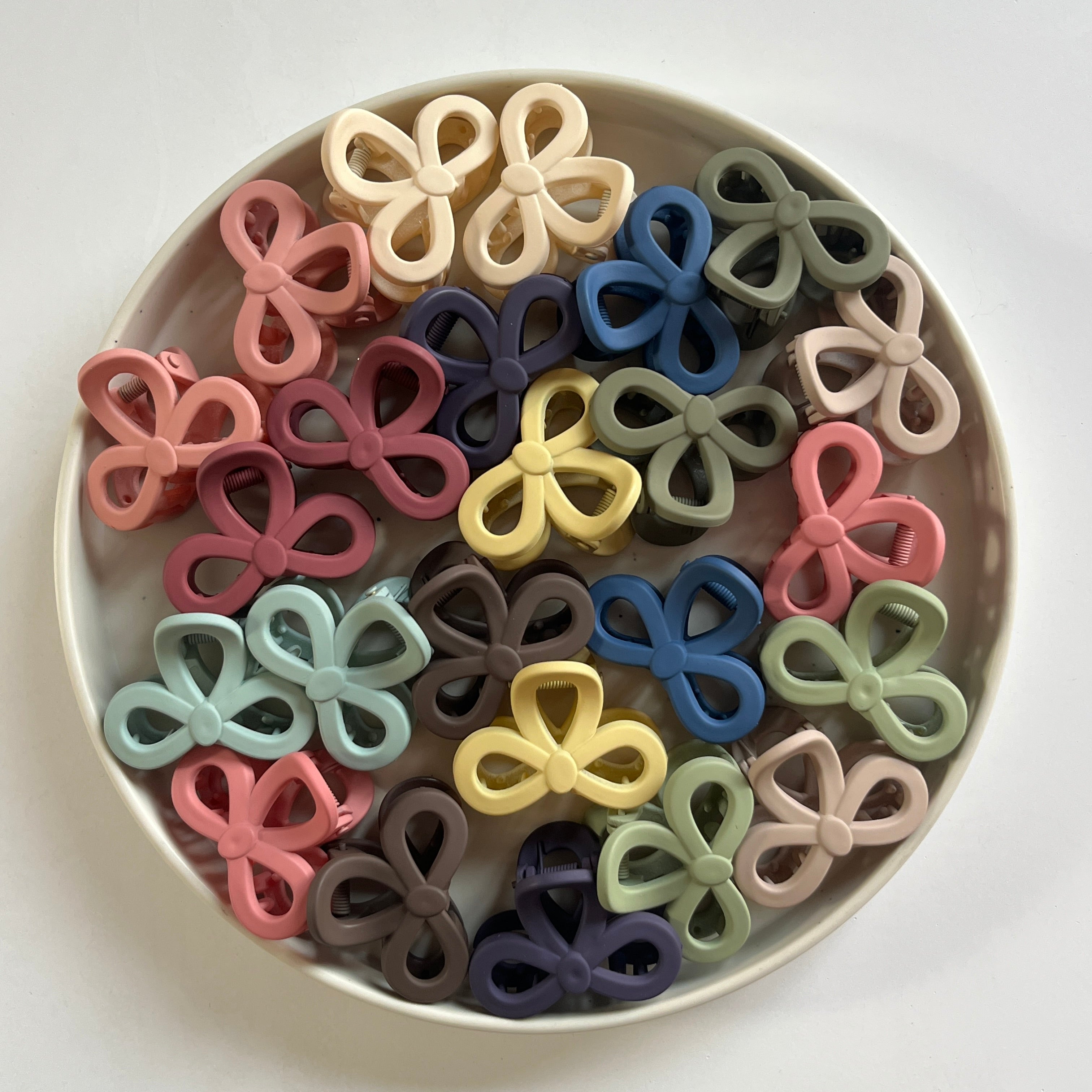 Bow Hair Claw Set (24 Pcs)