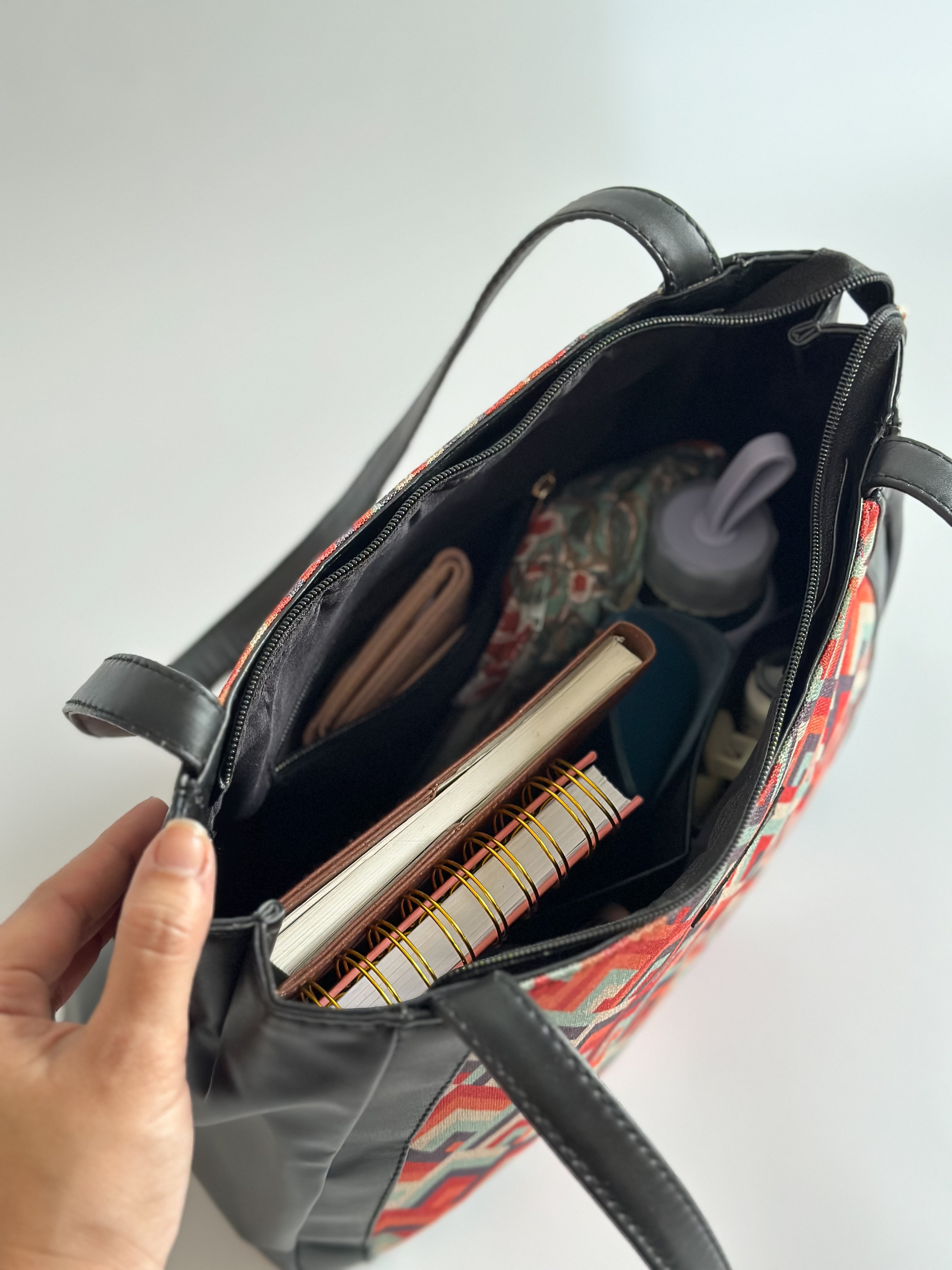 NiceG Red Circuit Tote Bags For Women & Girls