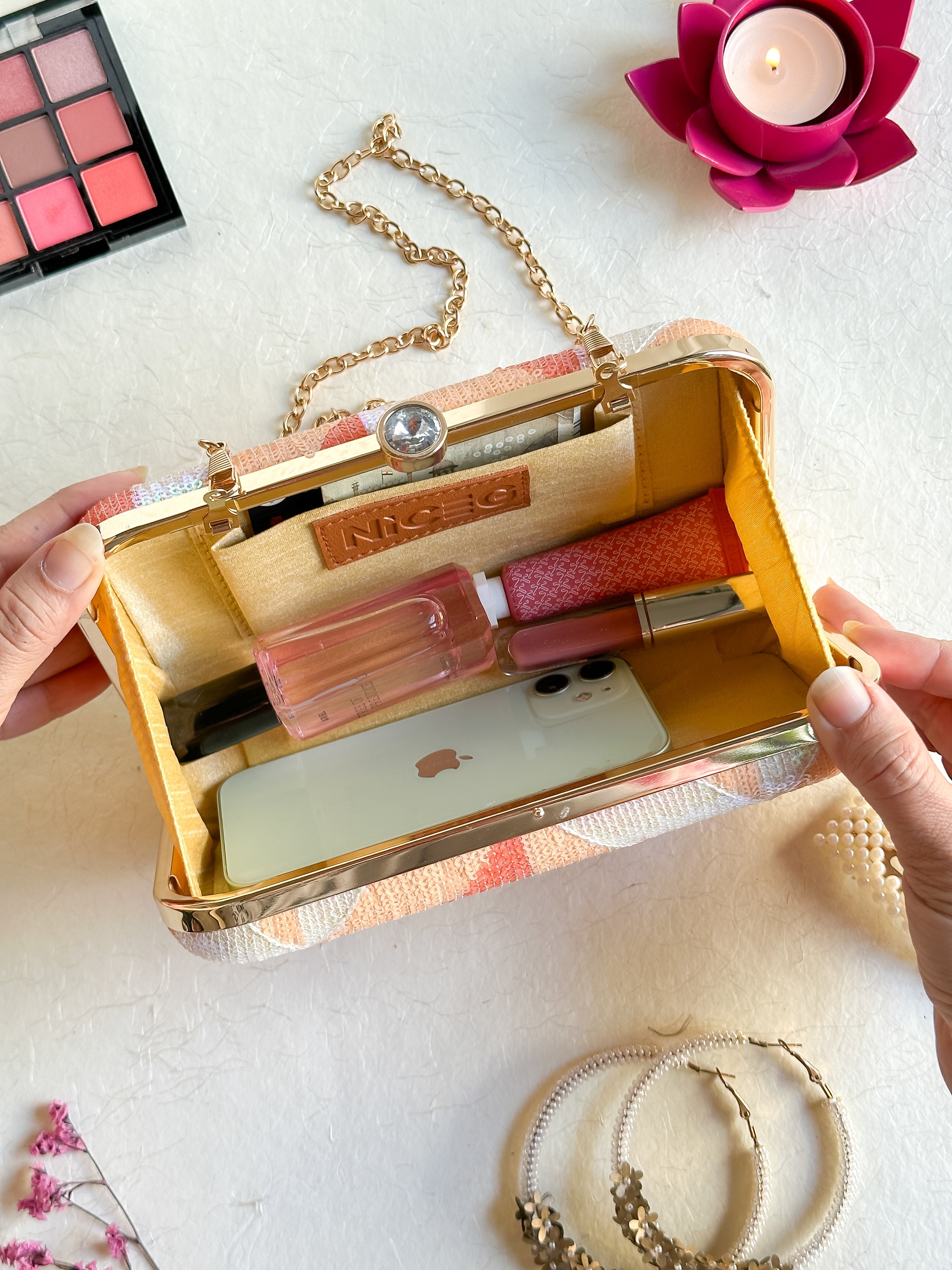 Nice-G Citrus Glam Clutch: The Perfect Accessory for Weddings