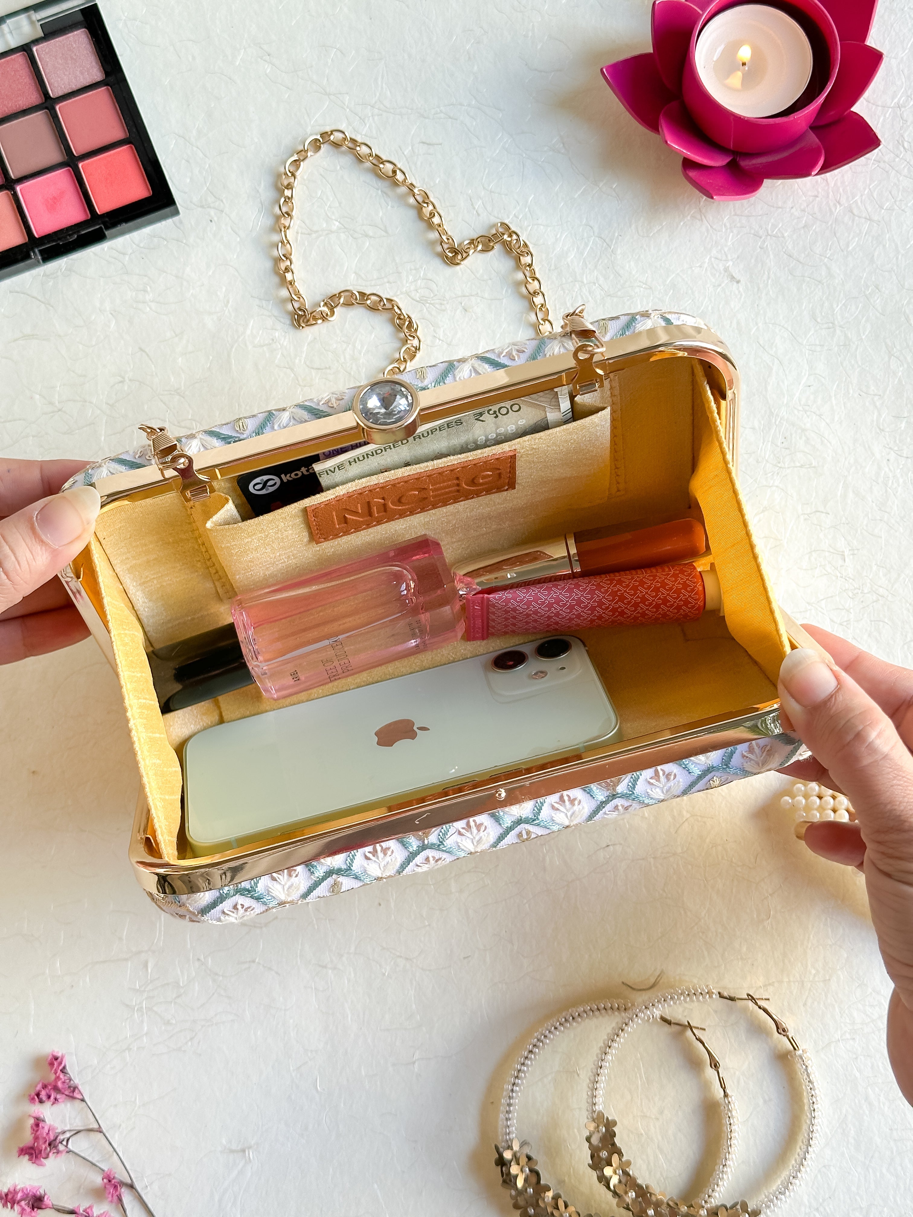 Nice-G's Lavender Lush Clutch: A Stylish Essential