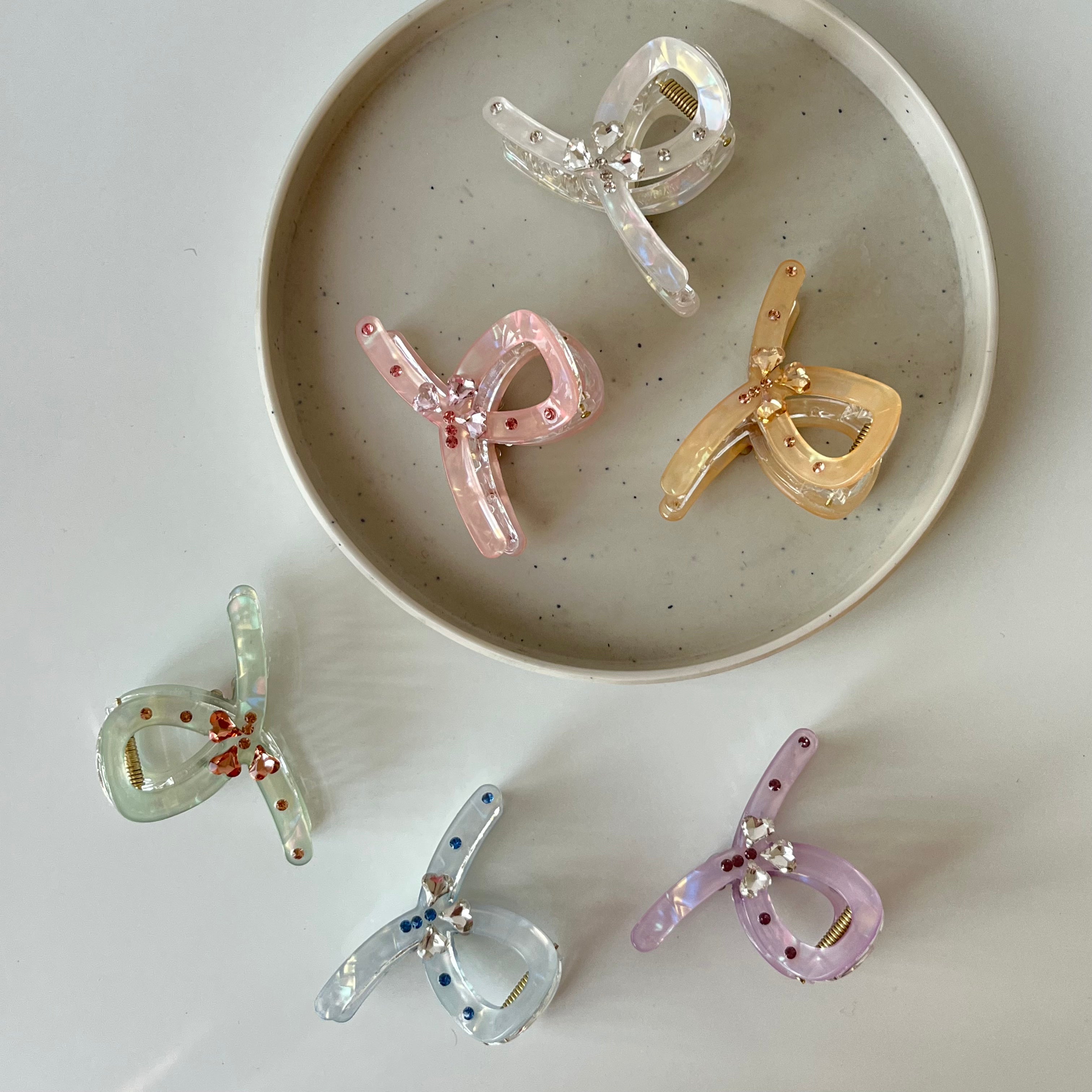 LustreBow Clip – Medium (Vault Set of 6)