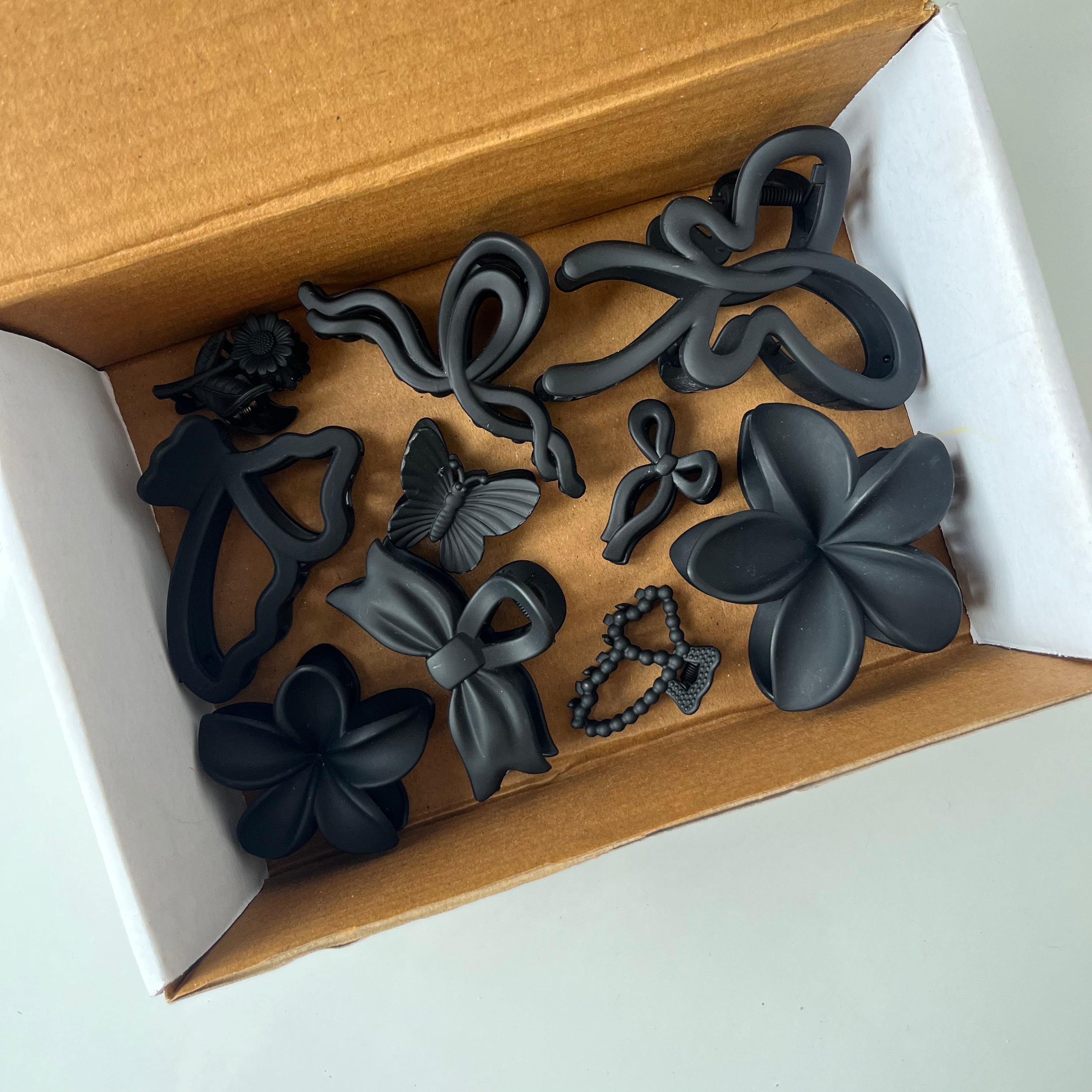 Midnight Noir – Hair Claw Combo (Set of 10)