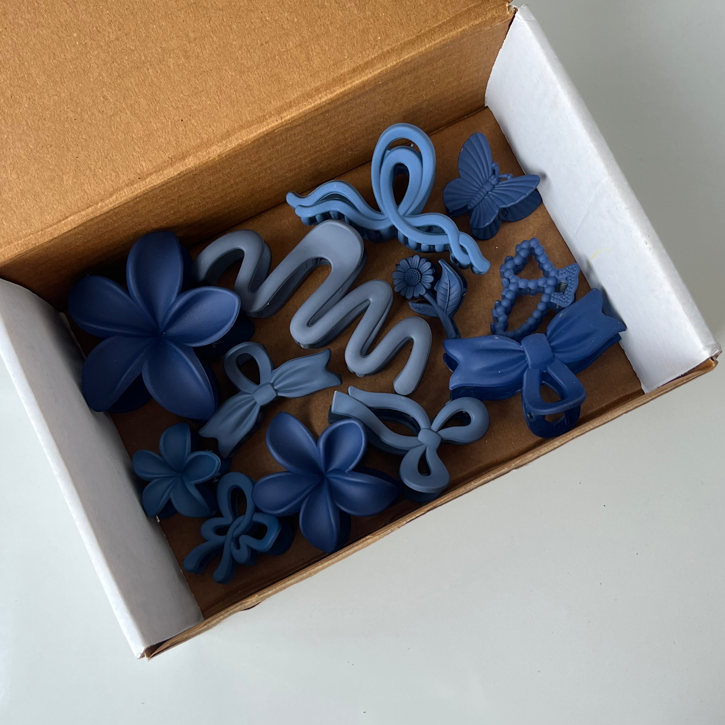 Midnight Blue – Hair Claw Combo (Set of 12)