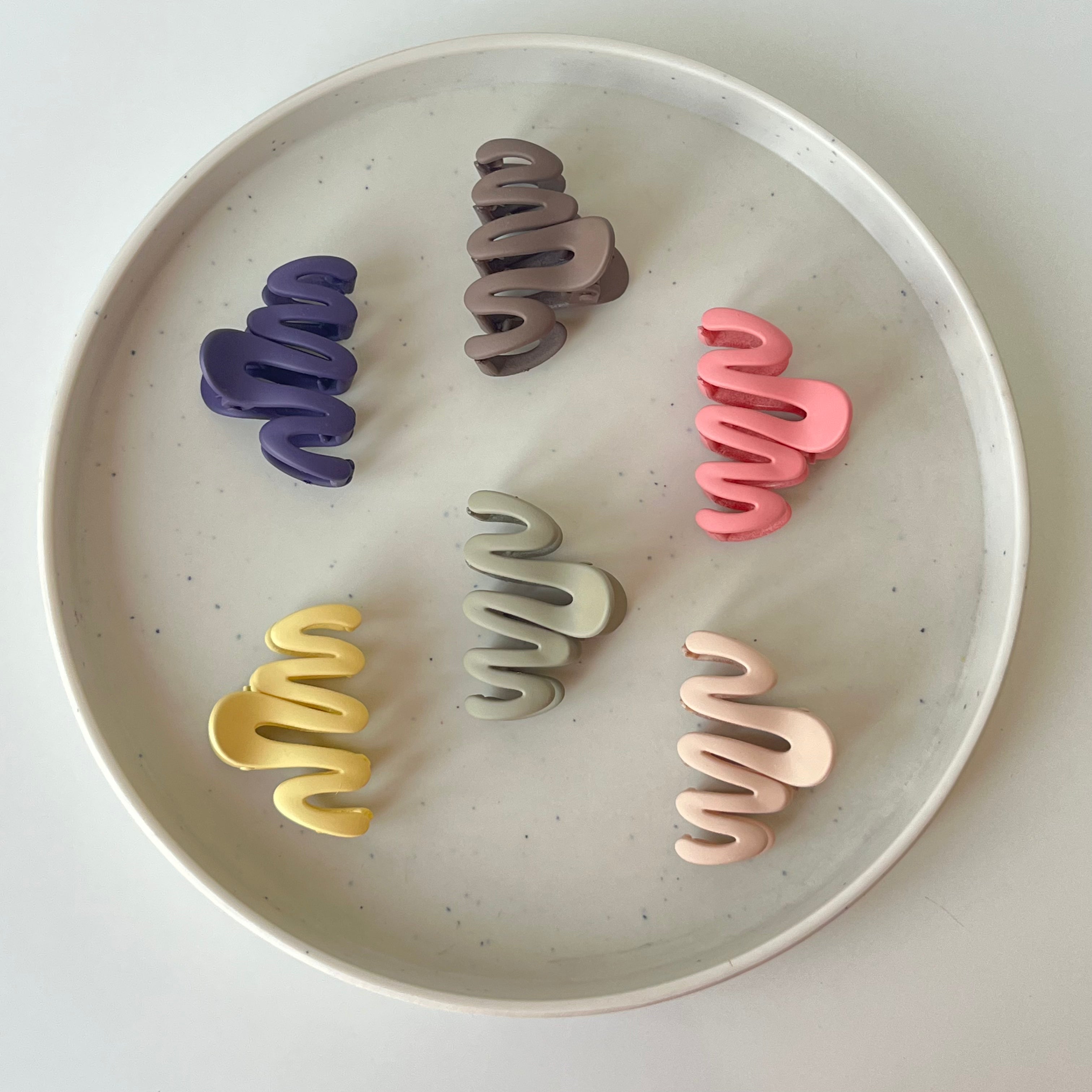 Matte Wave – Small Hair Claw (Vault Set of 12)